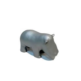 【Gallery Chuan 筌美術】歡樂連連 Candy hippo -S (霧銀) (單隻 河馬 石雕 動物 送禮 )