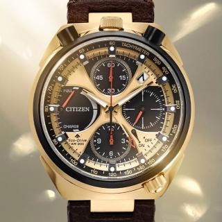 【CITIZEN 星辰】韋禮安配戴款50週年牛頭錶 光動能三眼計時手錶 開學禮 送禮 推薦(AV0072-01X)