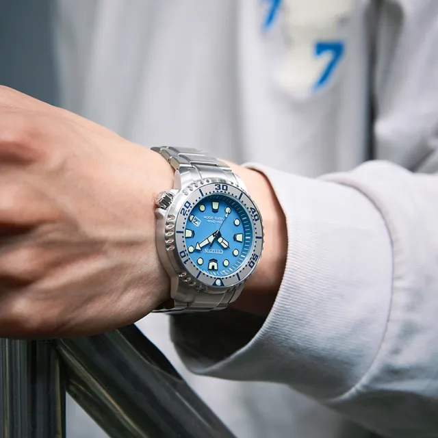 【CITIZEN 星辰】PROMASTER系列 Marine 光動能潛水腕錶 推薦 送禮 畢業禮物 (BN0165-55L)