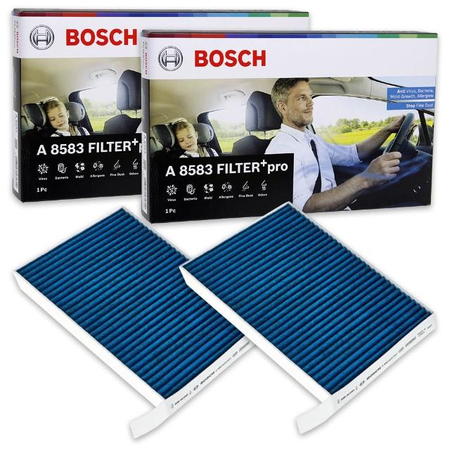 【BOSCH 博世】汽車冷氣濾網 Tesla Model Y (2022~)  Model 3 (2019~)適用 二片組/一車份