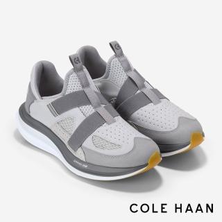 【Cole Haan】OriginalGrand QUADSTAR MONK STRAP RUNNING 運動慢跑鞋 男款寬楦 煙霧灰(C40869)