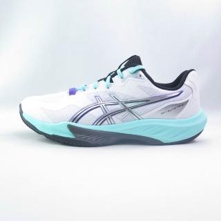 【asics 亞瑟士】SKY ELITE FF 4 男款 SHINE PACK 排球鞋(1051A100100白/湖水綠/銀紫)
