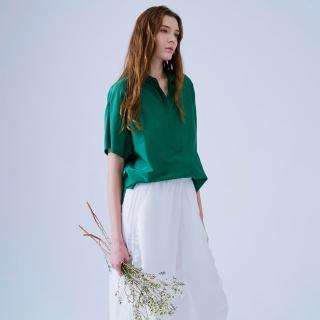 【giordano ladies】26SS 蠶絲混紡蝙蝠袖襯衫(02346018)