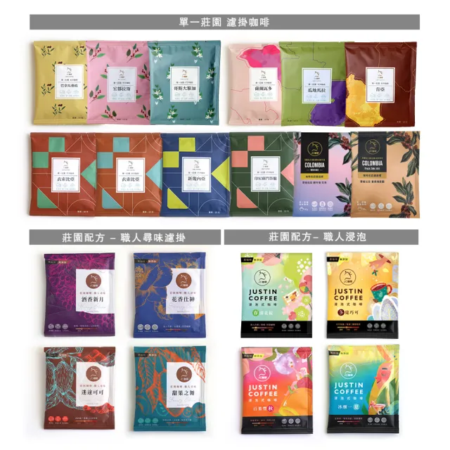 【JC咖啡】濾泡咖啡禮盒-二十個莊園綜合x1盒(10gx20包/盒.盒裝附提袋.含巴拿馬藝妓)