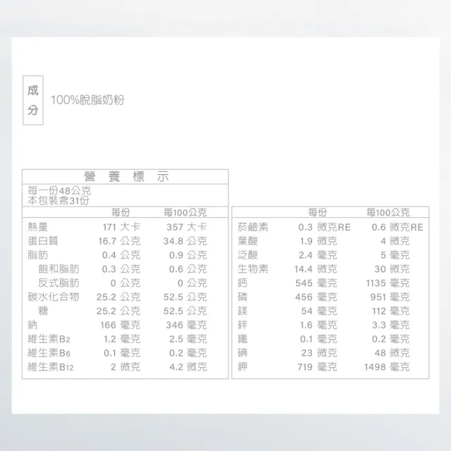 【RED COW 紅牛】官方直營 脫脂高鈣奶粉1.5kgX1入(每日營養/父親節送禮)