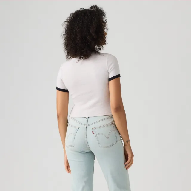 【LEVIS】印花短版HAYES 短Tee / 微彈性 女生上衣 熱賣單品 008A7-0004