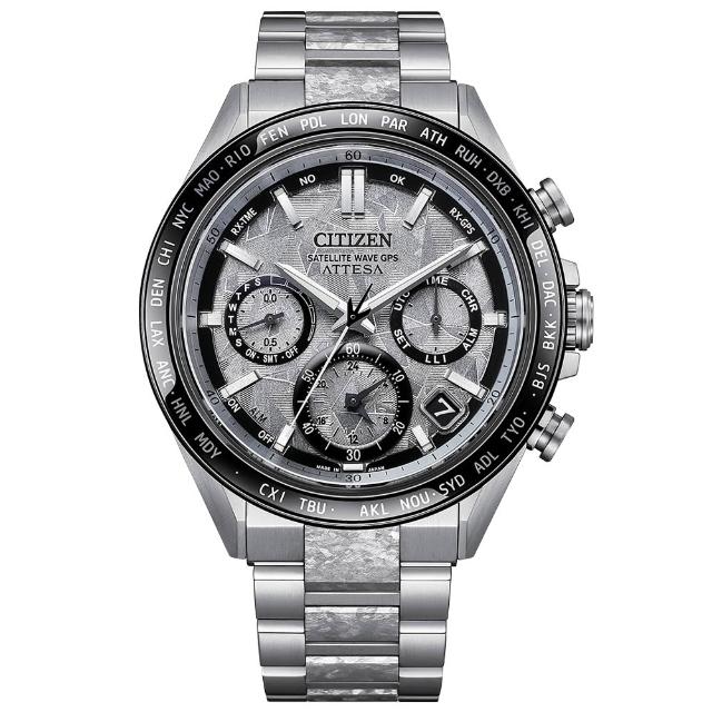 【CITIZEN 星辰】ATTESA 限量 韋禮安 廣告配戴 隱耀款 GPS光動能腕錶 開學季 禮物 送禮 (CC4076-65A)
