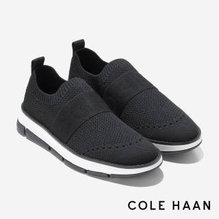 【Cole Haan】ZEROGRAND RELLA STITCHLITE SLIP ON SNEAKER 針織休閒鞋 女款寬楦 黑色(W32498)