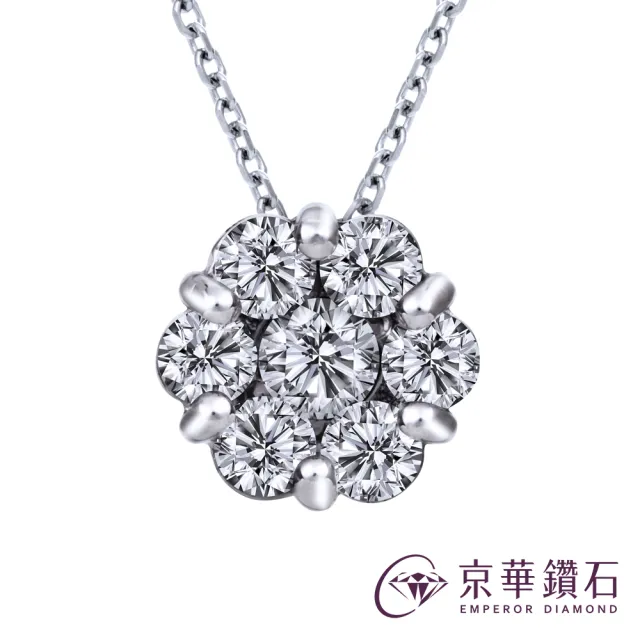 【Emperor Diamond 京華鑽石】鑽石項鍊 天然鑽石 10K金 共0.20克拉 輕珠寶 亮點