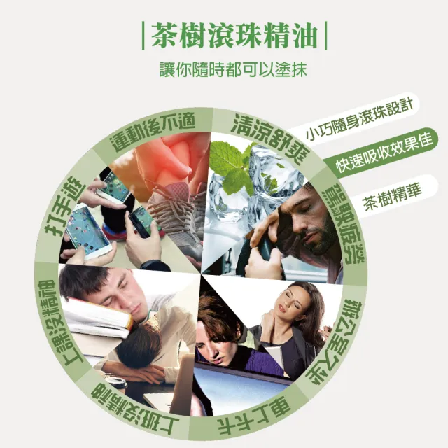 【AUS LIFE 澳思萊】經典精油舒緩霜25ml+滾珠精油5.3mlX2(買1送2 薰衣紫草/茶樹 滾珠舒緩霜)