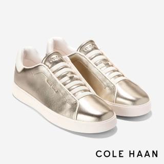 【Cole Haan】GRANDPRO LUXE SLIP ON SNEAKERS 休閒鞋 女款寬楦 金屬色(W35016)