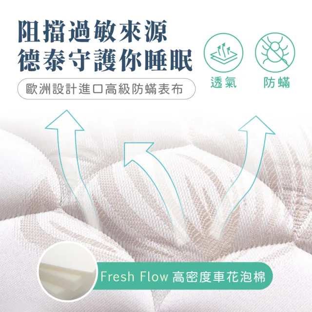 【德泰法蘭西床】雅典620限量款 彈簧床墊-單人3.5尺