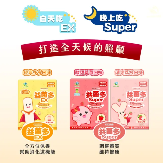 【JoyHui 佳悅】益菌多EX升級版2盒(共60包、PS腦磷脂+BC198乳酸菌+兒童益生菌)