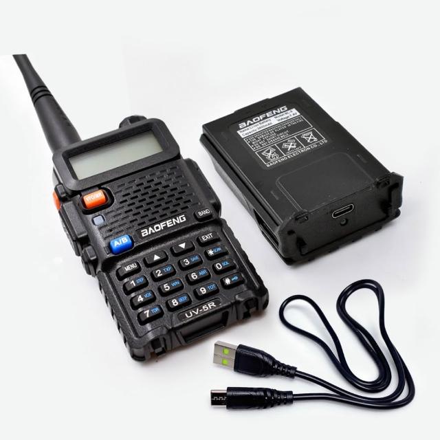 【寶峰】雙頻對講機TYPE-C充電(UV-5R 3800mAh厚電再送原廠TYPE-C充電線)