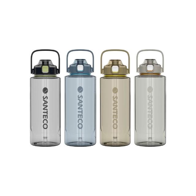 【SANTECO】官方直營 ERIE Tritan大容量冷水瓶 2000ml (新品上市 吸管大容量冷水瓶  大口徑好清洗)