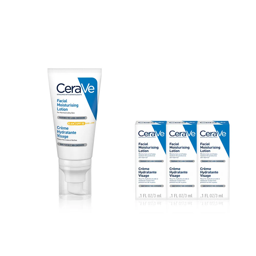 【CeraVe 適樂膚】養膚級防曬★全效清爽修護防曬乳 SPF50 52ml