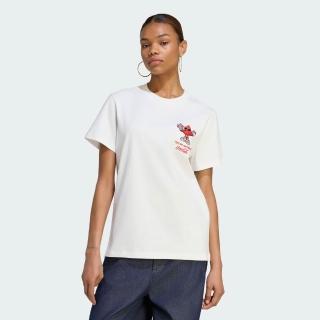 【adidas 愛迪達】運動 休閒 短袖 T恤 女上衣 GFX TREFI TEE(KY7572)