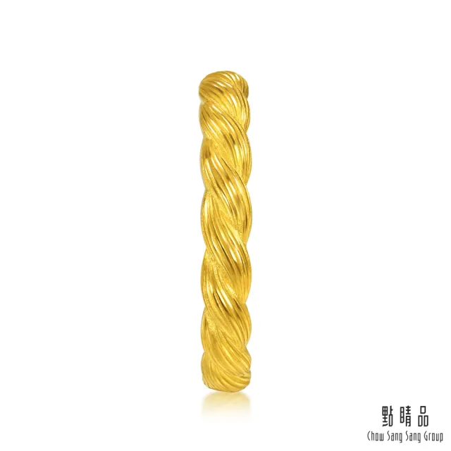 【點睛品】扭扭麻花 黃金戒指_計價黃金(港圍15)