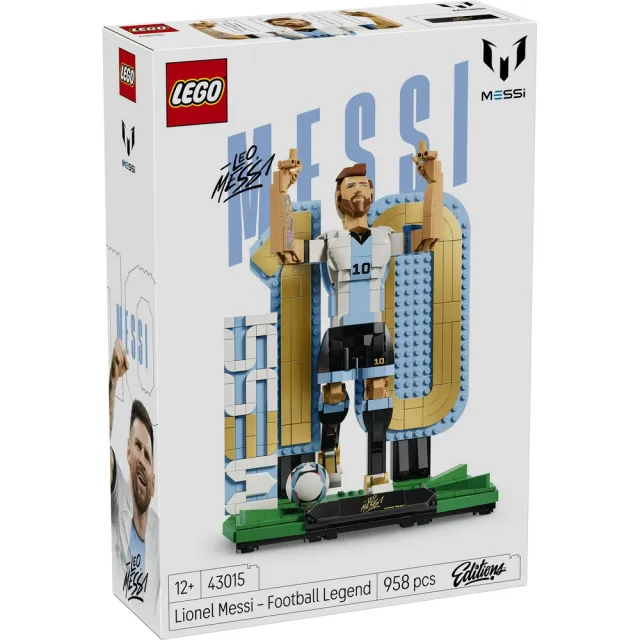 【LEGO 樂高】Editions 43015 Lionel Messi－足壇傳奇(梅西 世足 2026世界盃 禮物 玩具)