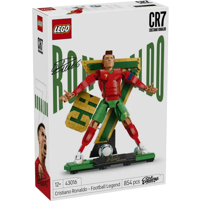 【LEGO 樂高】Editions 43016 Cristiano Ronaldo－足壇傳奇(C羅 世足 2026世界盃 禮物 玩具)