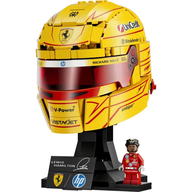 【LEGO 樂高】Editions 43022 Scuderia Ferrari HP Lewis Hamilton 頭盔(法拉利 居家擺設 禮物 玩具)