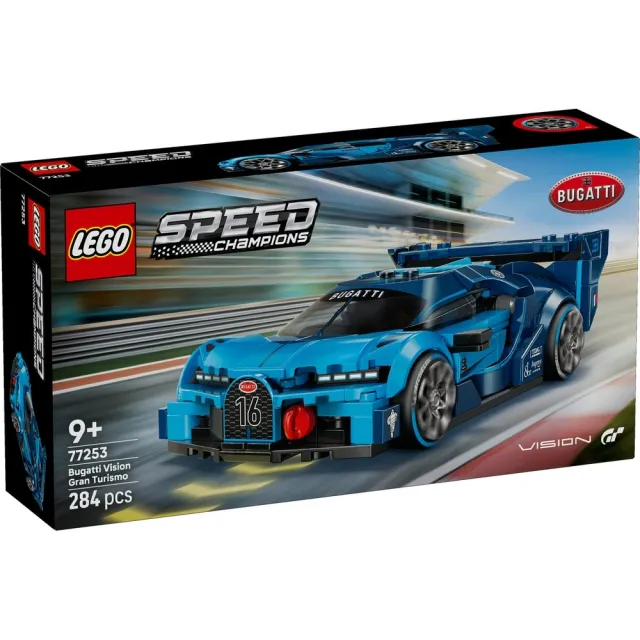 【LEGO 樂高】極速賽車系列 77253 Bugatti Vision GT 極致跑車(布加迪跑車 賽車模型 積木 玩具)
