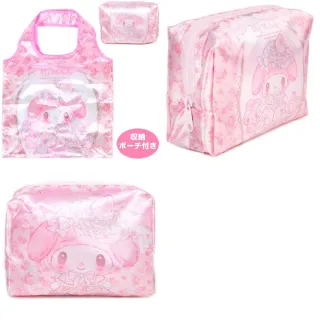 【小禮堂】Sanrio 三麗鷗 摺疊環保購物袋 Kitty 花小兔 美樂蒂 大耳狗