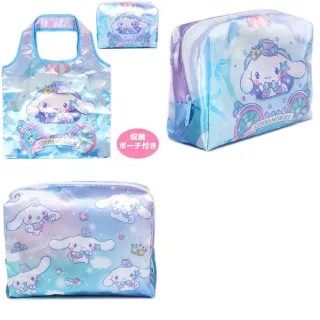 【小禮堂】Sanrio 三麗鷗 摺疊環保購物袋 Kitty 花小兔 美樂蒂 大耳狗
