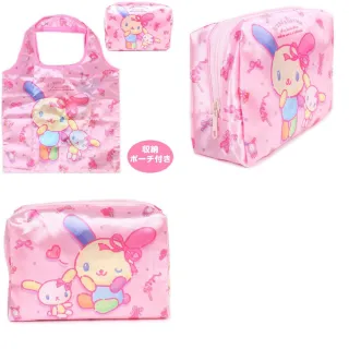 【小禮堂】Sanrio 三麗鷗 摺疊環保購物袋 Kitty 花小兔 美樂蒂 大耳狗
