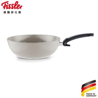 【Fissler】環保陶瓷系列-單柄炒鍋30cm(德國製總代理直營公司貨/安心陶瓷塗層極致光滑好翻面好清洗)