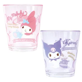 【小禮堂】Sanrio 三麗鷗 透明無把壓克力杯 200ml 好友款 Kitty 美樂蒂 布丁狗