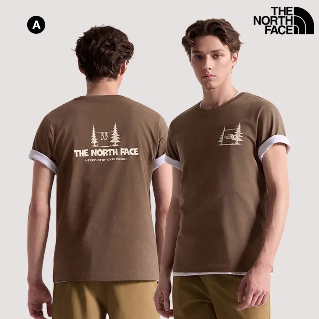【The North Face】男女款純棉大Logo短袖T恤 (多色可選)