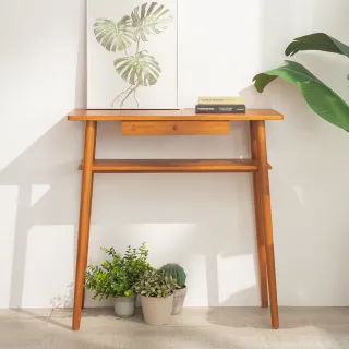 【Mahogany 瑪荷尼家具】免組裝 90X38X90 現代玄關桌MYR-C 全原木桃花心木 玄關桌 ART-C12
