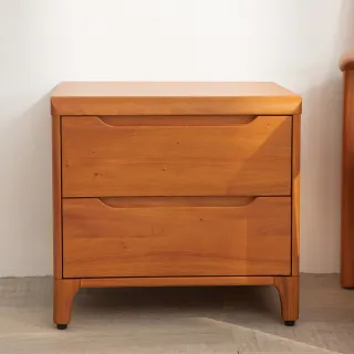 【Mahogany 瑪荷尼家具】免組裝  55X45X51   誠品床頭櫃MYR-C 全原木桃花心木   床頭櫃   M1-BS20(NH)