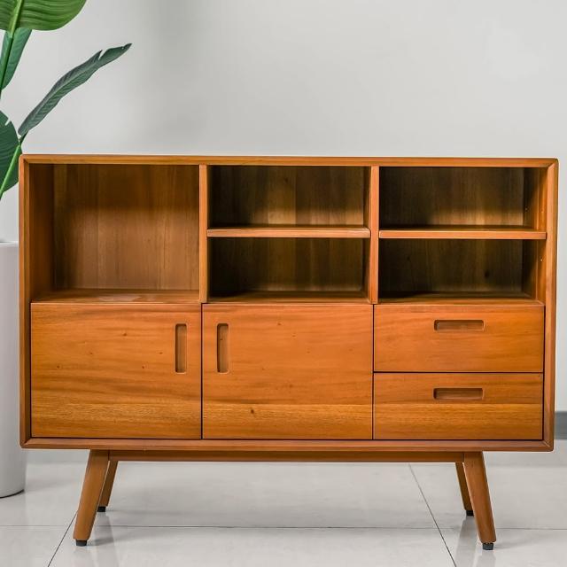 【Mahogany 瑪荷尼家具】免組裝 109X40X80 晨光儲物櫃(B) MYR-C 全原木桃花心木 收納櫃 M1-AT30(E06)-B(KD)