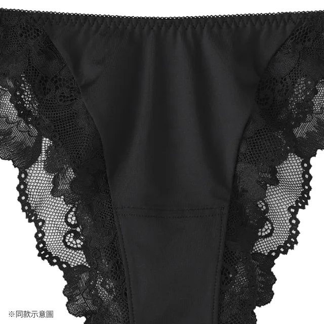 【aimerfeel】2WAY蕾絲半包臀內褲-酒紅色-1602622-BO