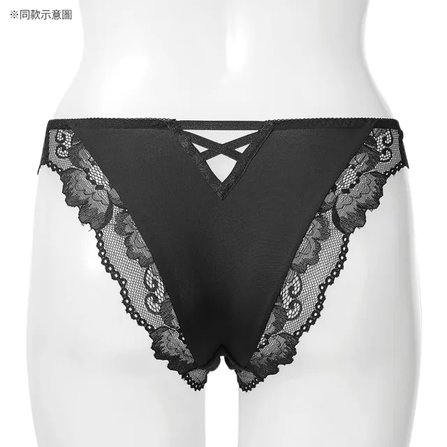 【aimerfeel】2WAY蕾絲半包臀內褲-酒紅色-1602622-BO