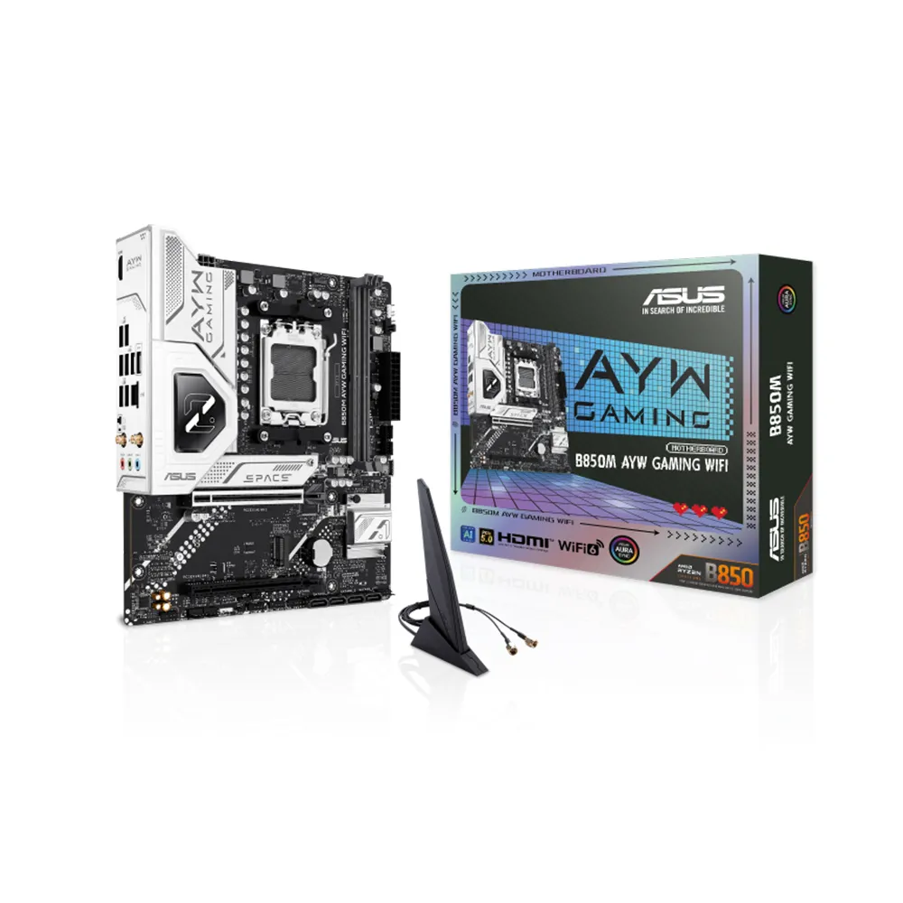 【華碩】C+M組合★B850M AYW GAMING WIFI 主機板+AMD Ryzen R7-9700X 8核心 CPU