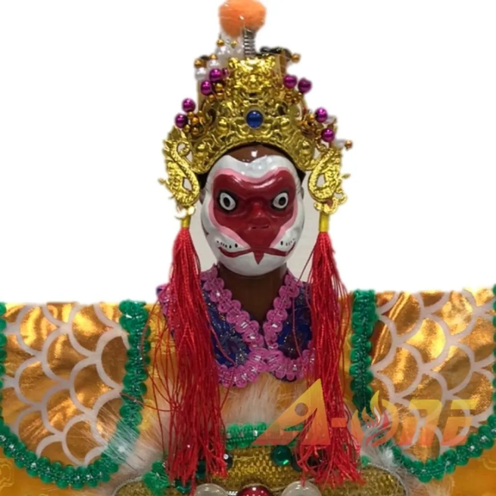【A-ONE 匯旺】西遊記孫悟空手可轉 布袋戲偶 送台灣刺繡貼 戲偶架 雜 布偶人偶 戲偶手偶 玩偶(布袋戲)