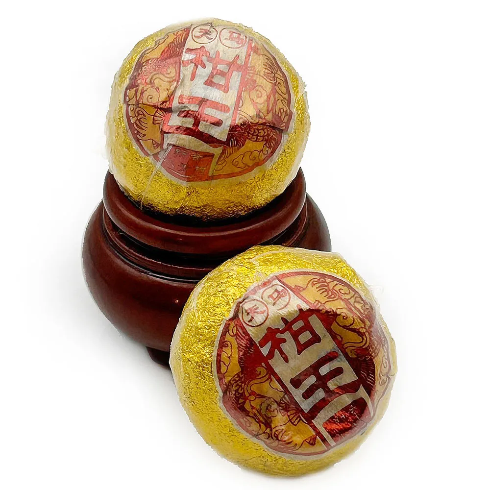 【藏古祥館】天馬柑王 小青柑 宮廷普洱 熟茶(熟茶  普洱 小青柑 龍珠)