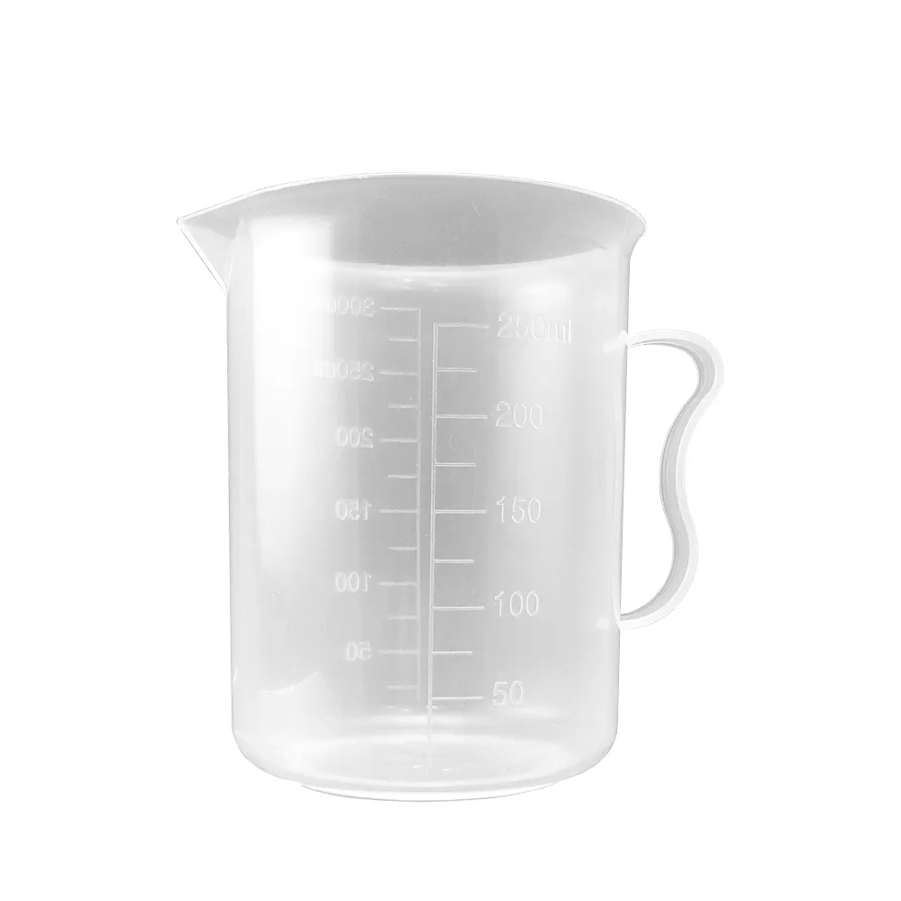 【TOR】液體量杯 刻度杯 PP計量桶 塑膠量杯 250ml 厚實耐熱 165-PPC250(帶刻度量具 量筒 實驗器皿)