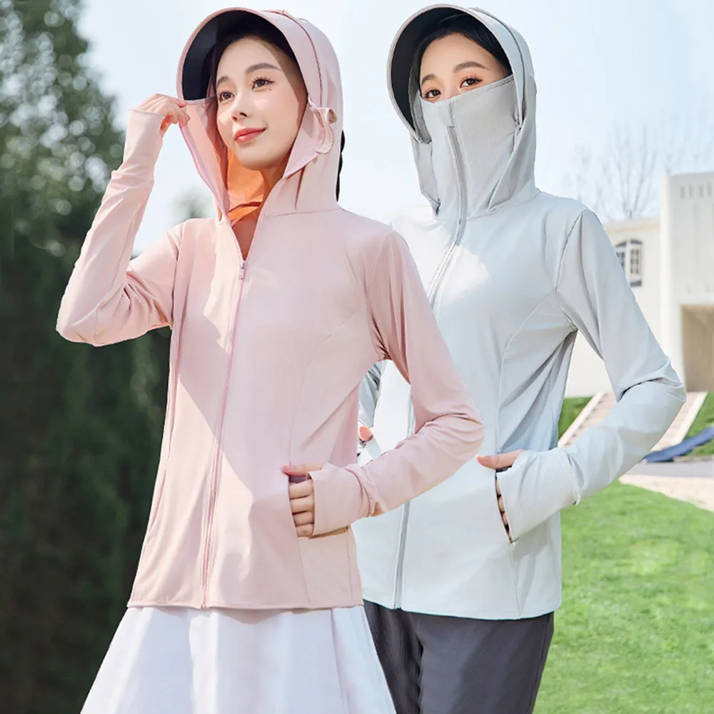 【MUAN】618大促 防紫外線UPF50+ 夏季連帽防曬服 涼感速乾防曬外套 抗UV外套 騎車外套 防曬衣
