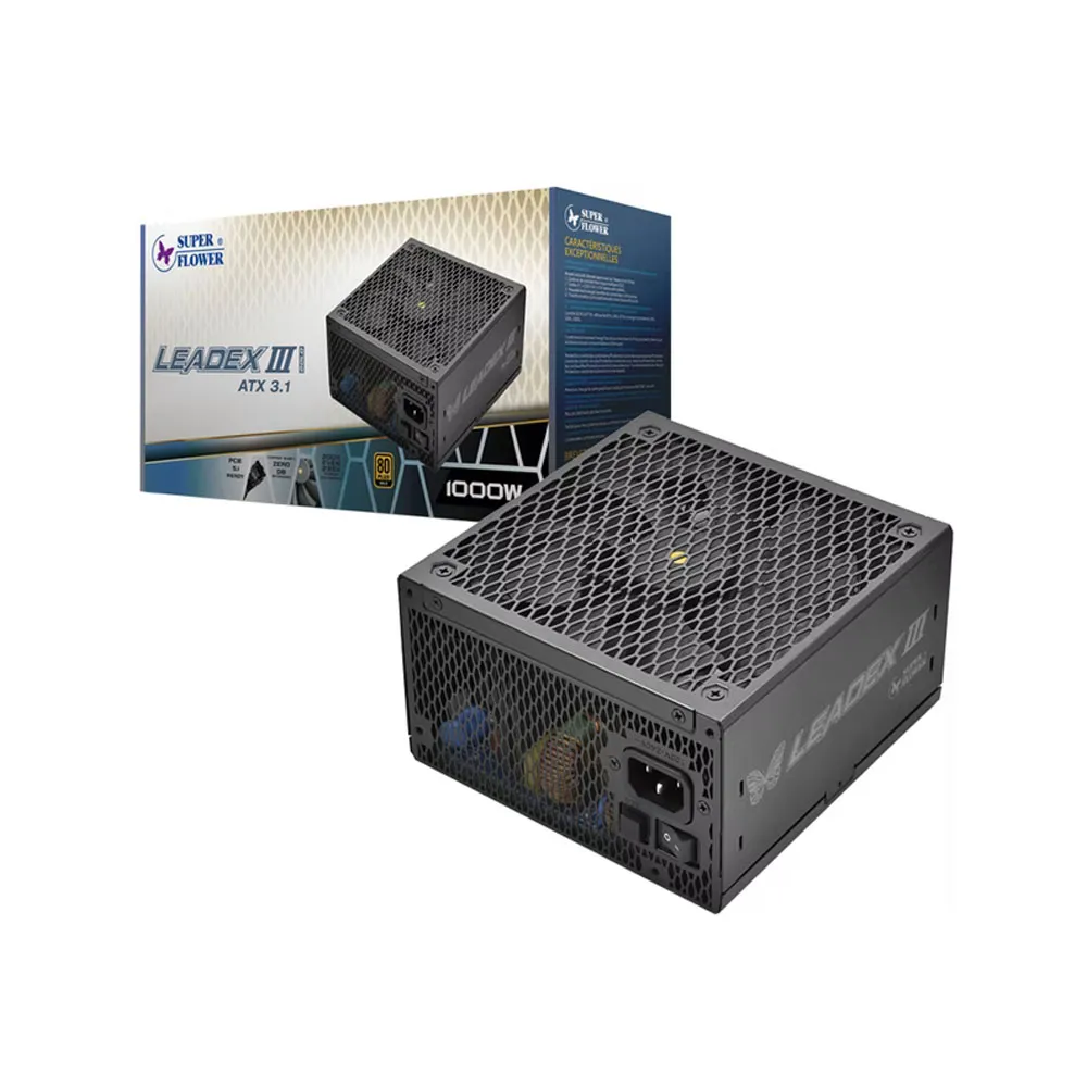 【SUPERFLOWER 振華】LEADEX III ATX3.1 Gold 1000W(ATX3.1/PCI5.1/1000瓦/金牌全模/10年保固)