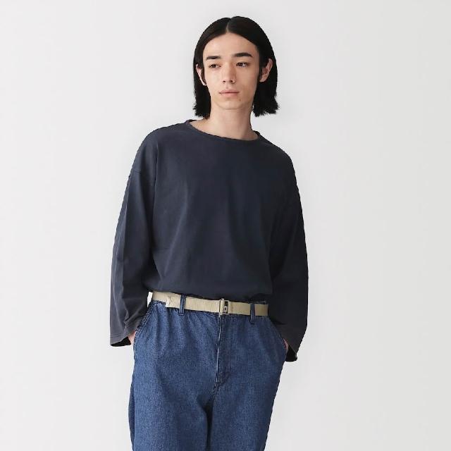 【MUJI 無印良品】再生聚酯纖維混可調式織帶皮帶(灰白/黑色/米黃/卡其綠)