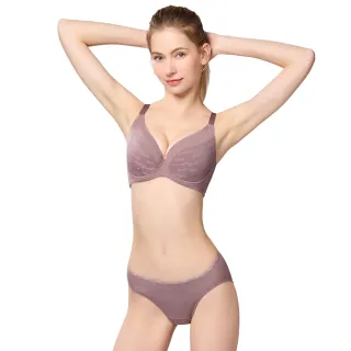 【Swear 思薇爾】城市動感系列C-F罩軟鋼圈涼感包覆運動女內衣(赤藕色)