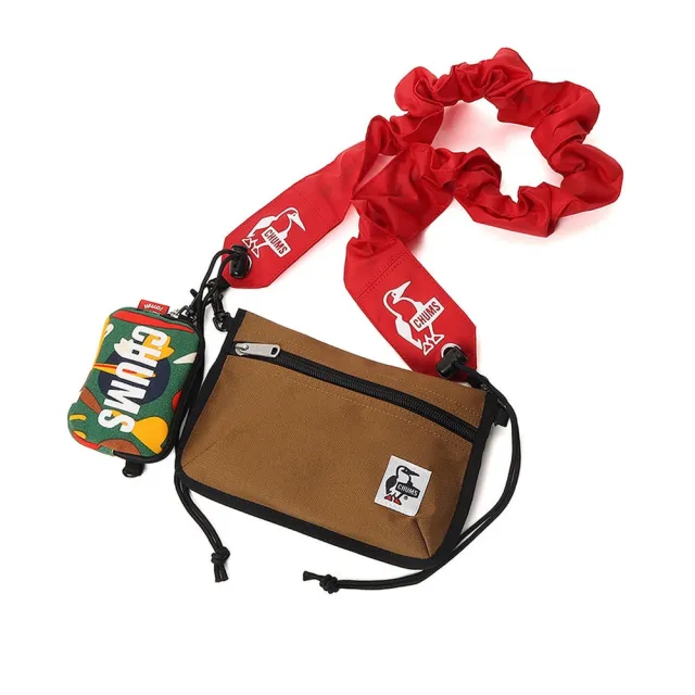 【CHUMS】CHUMS Wearable Sling Shoulder Bag Sweat Nylon兩用造型肩背包 Big Motif 男女 (CH603880Z403)