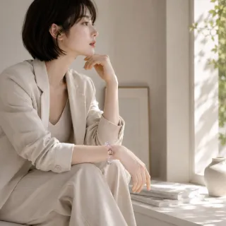 【Omiα 歐米亞】微甜•暮色｜粉晶手鍊｜茶晶白水晶｜天然水晶｜女生飾品｜生日禮物