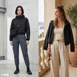 【CANADA GOOSE】CANADA GOOSE 再生尼龍輕盈連帽外套(女款/黑)