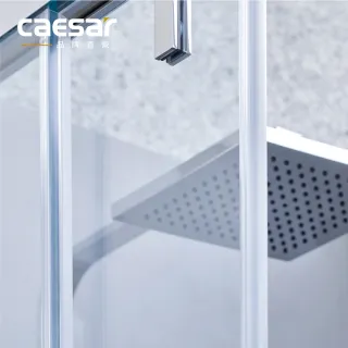 【CAESAR 凱撒衛浴】無框一字型橫拉式緩衝淋浴拉門(寬140-150cm / 一門一固 /含基本安裝)