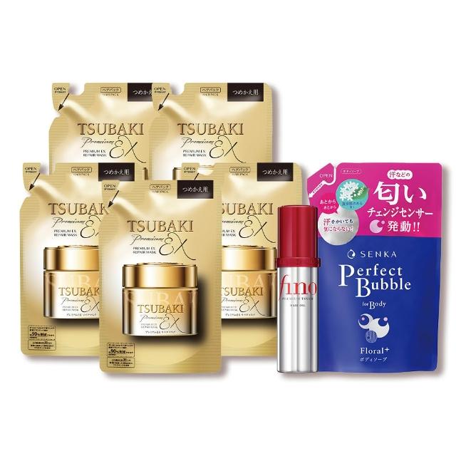 【TSUBAKI 思波綺】金耀瞬護髮膜EX補充包 150g(5入組)